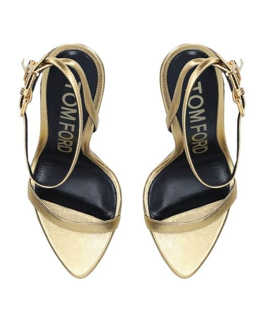 Tom Ford Metallic High Heel Sandals
