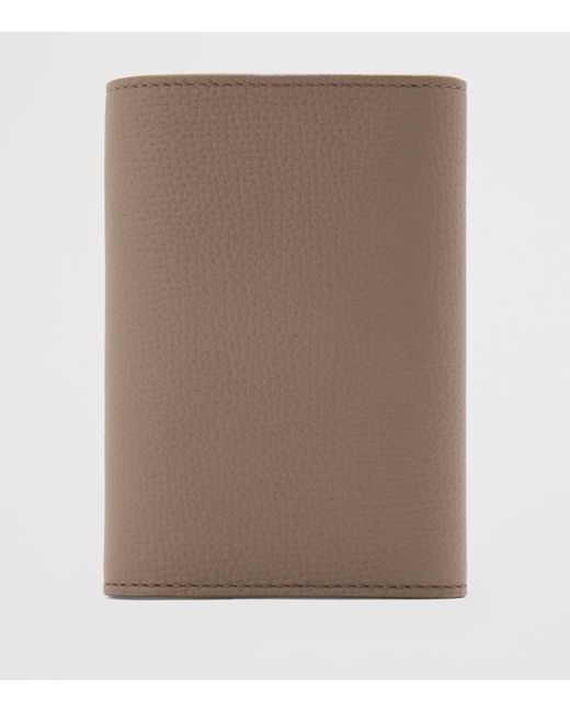 Loewe Brown Anagram Small Vertical Leather Wallet
