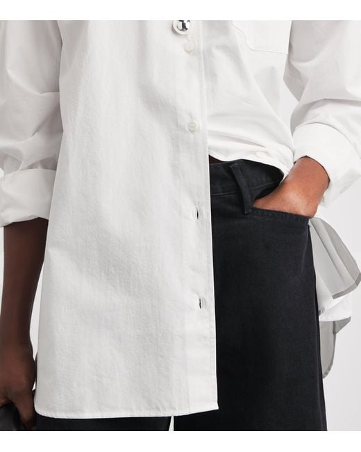 Agolde White X Maria Mcmanus Organic Cotton Poplin Shirt