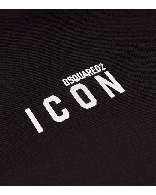 DSquared² Black Cotton Icon T-shirt for men
