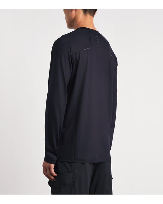 Sease Blue Merino Wool Base Layer for men