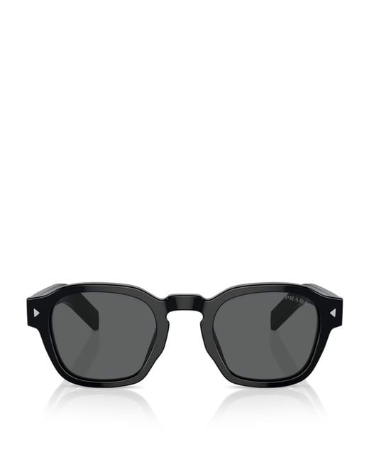 Prada Black Acetate Phantos Sunglasses for men