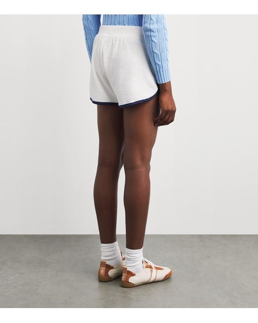 Polo Ralph Lauren White Terry Sport Shorts