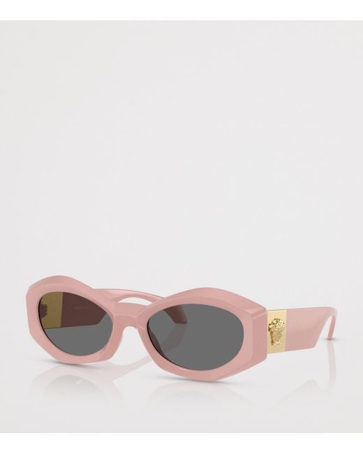Versace Gray Acetate Ve4466U Irregular Sunglasses