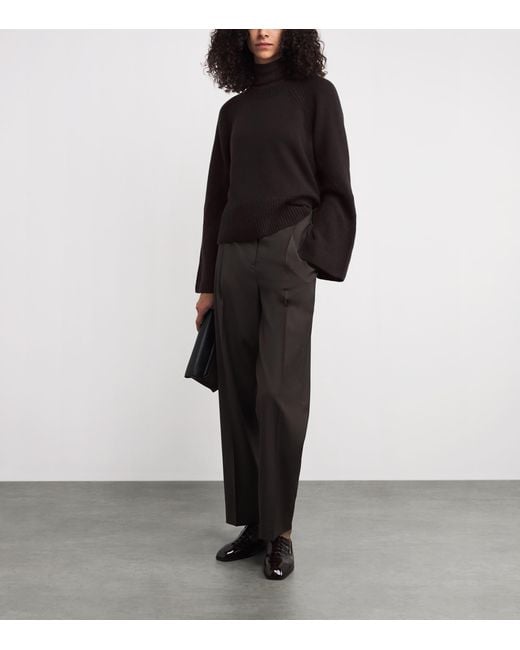 Joseph Black Cashmere Maple Sweater