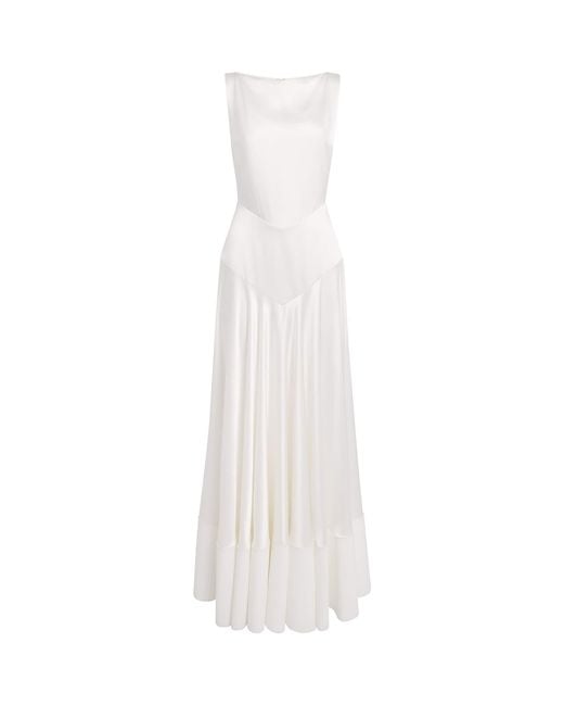 Roksanda White Silk Munir Maxi Dress