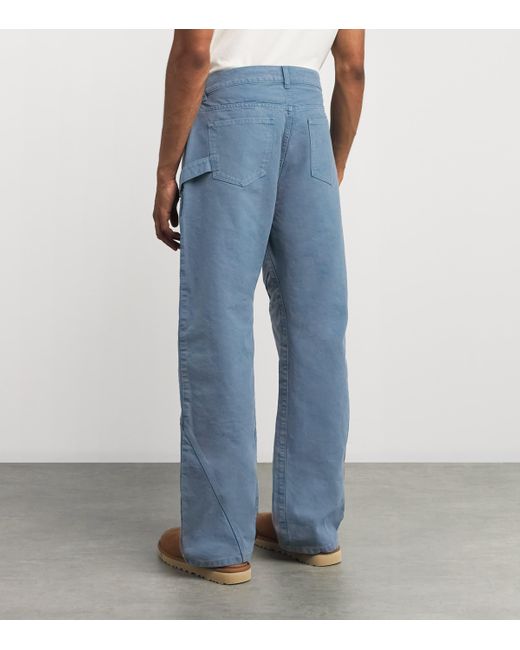 J.W. Anderson Blue Denim Twist Jeans for men