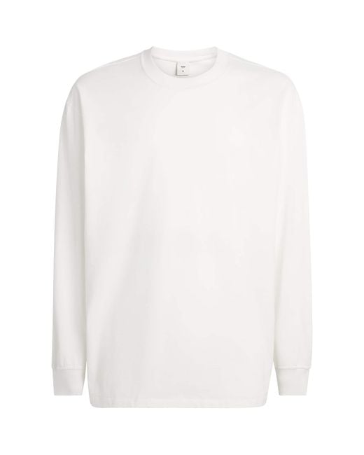 Skims White Heavyweight Cotton Long-Sleeve T-Shirt for men
