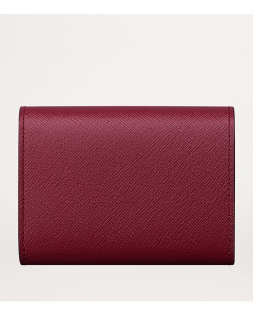 Cartier Red Mini Leather C De Wallet