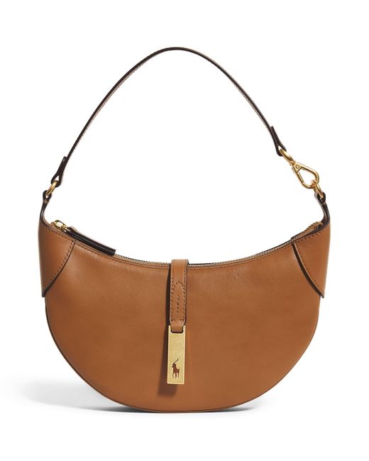 ショルダーバッグ・ポシェット POLO RALPH LAUREN BROWN LEATHER SHOULDER BAG Polo Ralph Lauren Leather Shoulder Bag | Brown | FARFETCH HK