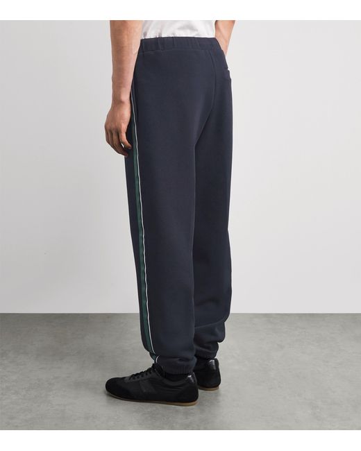 Fred Perry Blue Contrast Tape Sweatpants for men