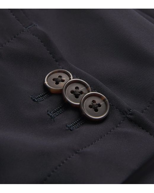 Emporio Armani Blue Single-Breasted Blazer for men