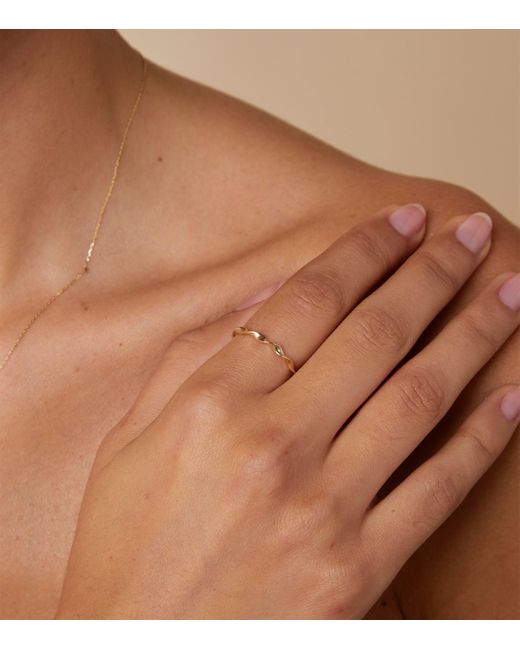 Astrid & Miyu Natural Twist Ring