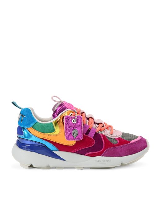Kurt Geiger Pink Suede Kurt Runner Sneakers