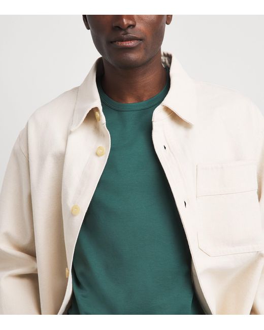Sunspel Green Supima Cotton Classic T-Shirt for men