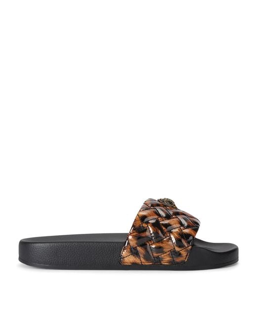 Kurt Geiger Brown Meena Eagle Slides