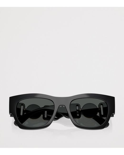 Versace Black Injected Ve4479U Square Sunglasses for men