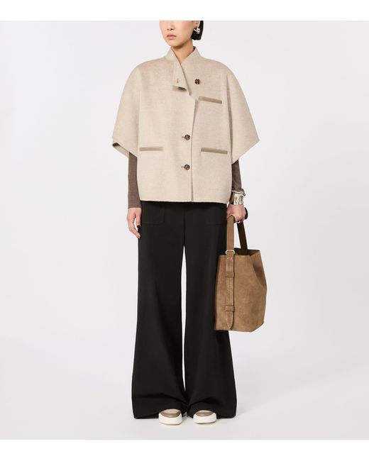 Max Mara Natural Cashmere Cape