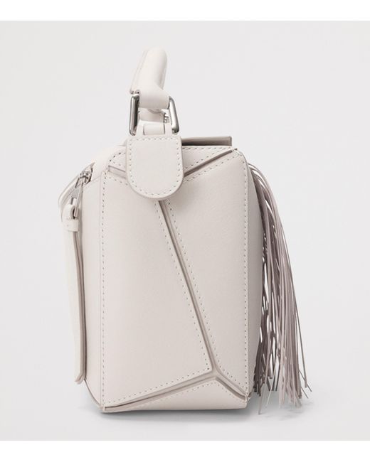 Loewe Gray Small Fringed Puzzle Bag