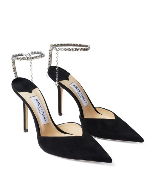 Jimmy Choo Multicolor Saeda 100 Suede Pumps