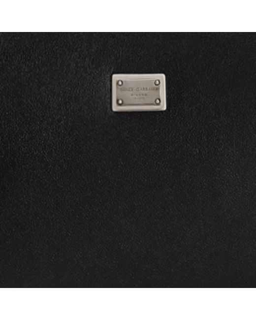 Dolce & Gabbana Black Calfskin Roma Belt Bag