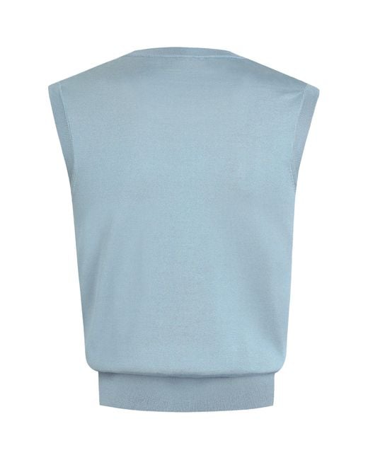 Dolce & Gabbana Blue Silk Floral Appliqué Blouse