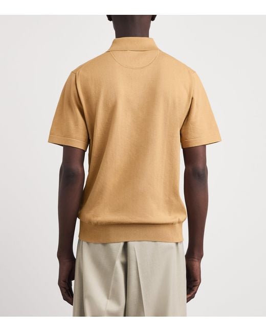 Paul Smith Natural Cotton Artist Stripe Polo Shirt for men