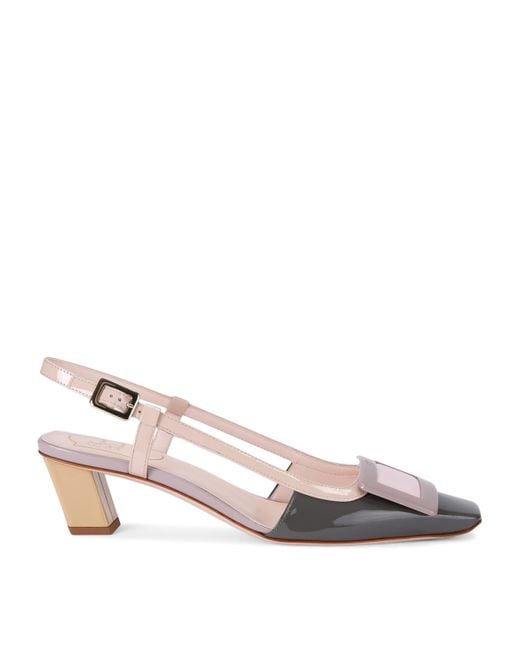 Roger Vivier Pink Belle Vivier Slingback Pumps 45