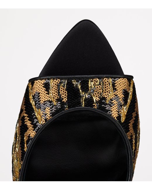 Christian Louboutin Multicolor Miss Z Embellished Mules 100