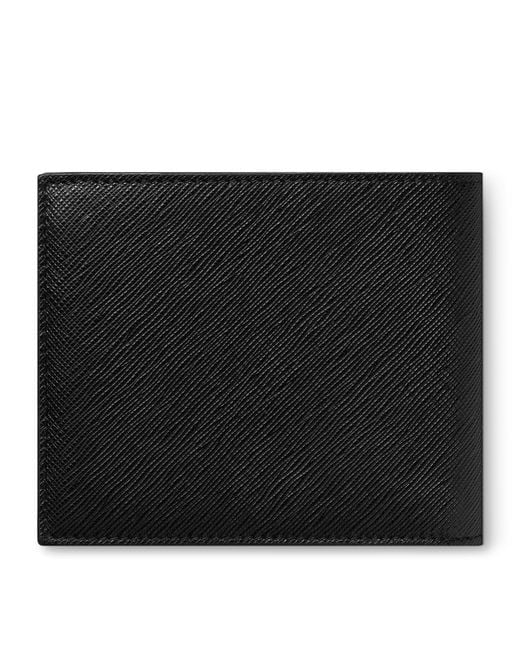 Montblanc Black Leather Sartorial Bifold Wallet for men