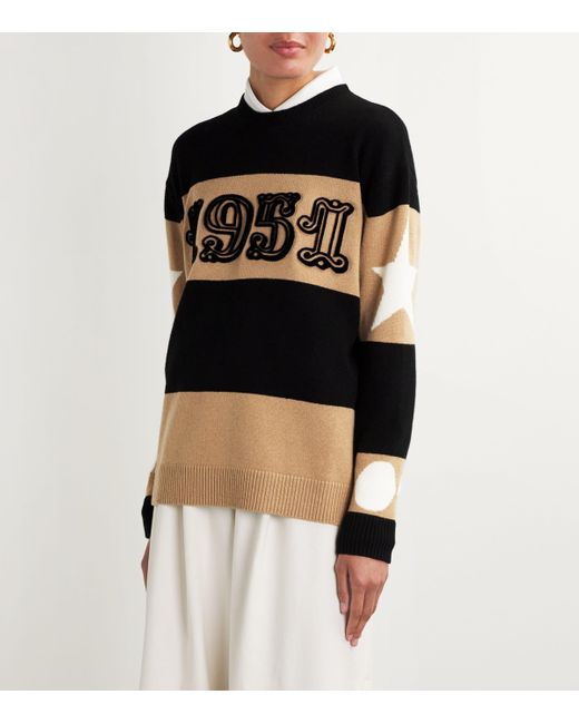 Max Mara Black Wool-Cashmere Dirce Sweater