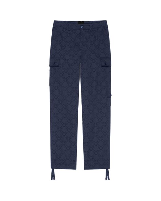 Givenchy Blue Cotton Cargo Trousers