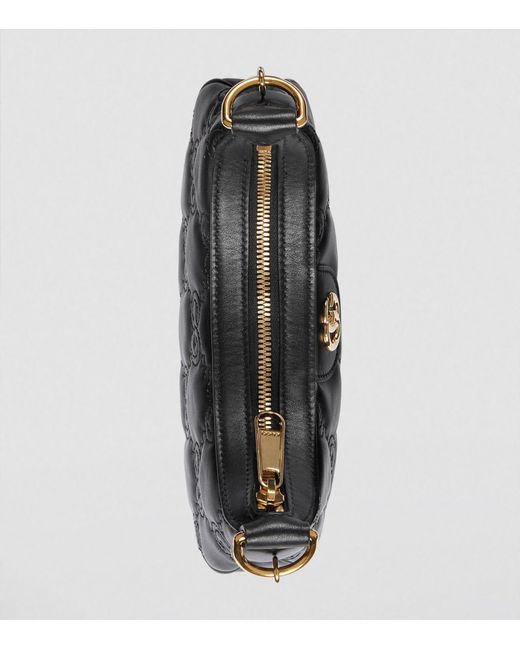 Gucci Black Mini Matelassé Leather Gg Shoulder Bag