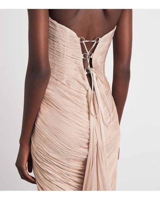 Maria Lucia Hohan Natural Silk Strapless Zephyra Gown