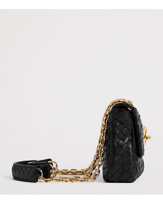 Bottega Veneta Black Baby Leather Madison Shoulder Bag
