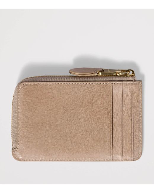 Miu Miu Natural Nappa Leather Envelope Card Holder