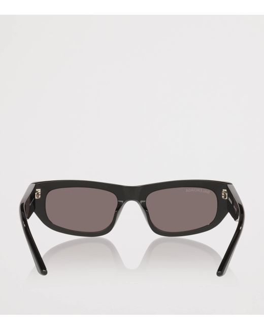Balenciaga Gray Rectangular Bb0388S Sunglasses