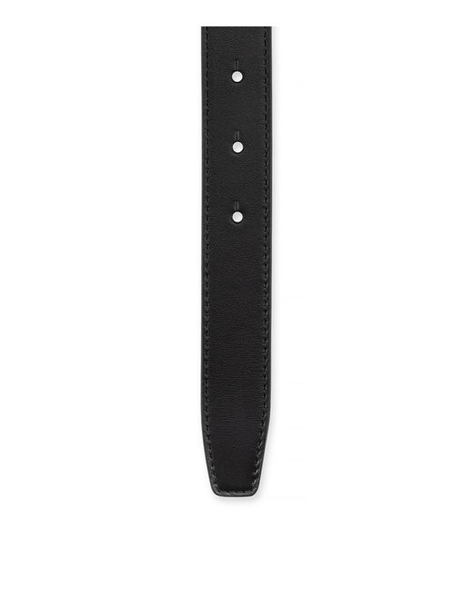 Christian Louboutin Black Cl Logo Leather Belt