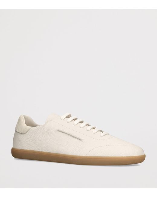 Zegna White Leather 232 Sneakers for men
