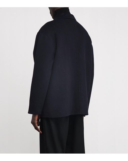 Officine Generale Blue Wool Vasco Jacket for men