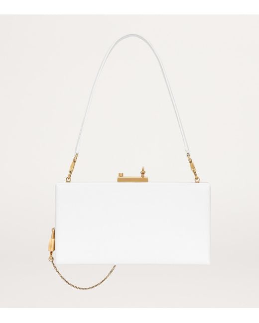 Dolce & Gabbana White Leather Top-Handle Bag