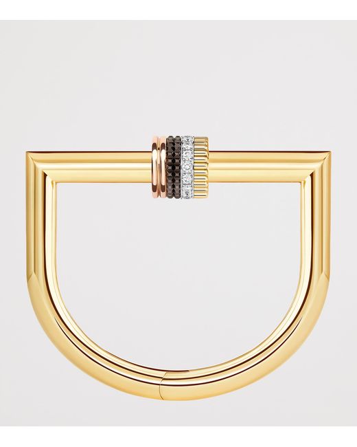 Boucheron Natural Mixed And Diamond Quatre Classique Tube Bracelet