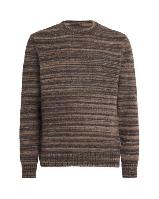 Barbour Brown Wool-Blend Pately Sweater for men