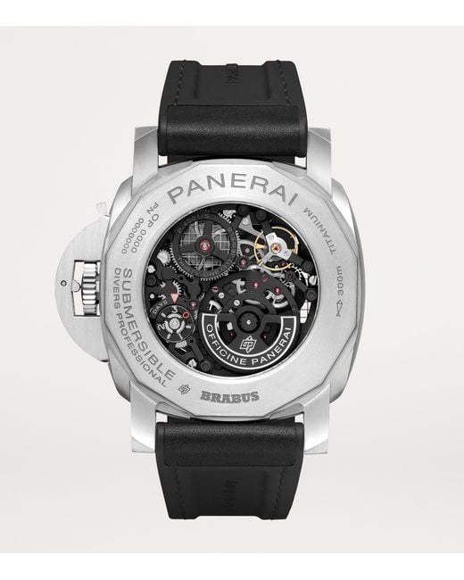 Panerai Gray Ecotitanium Submersible S Brabus Etitanio Watch for men