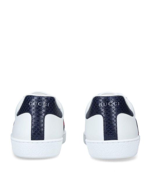 gucci white leather ace sneakers
