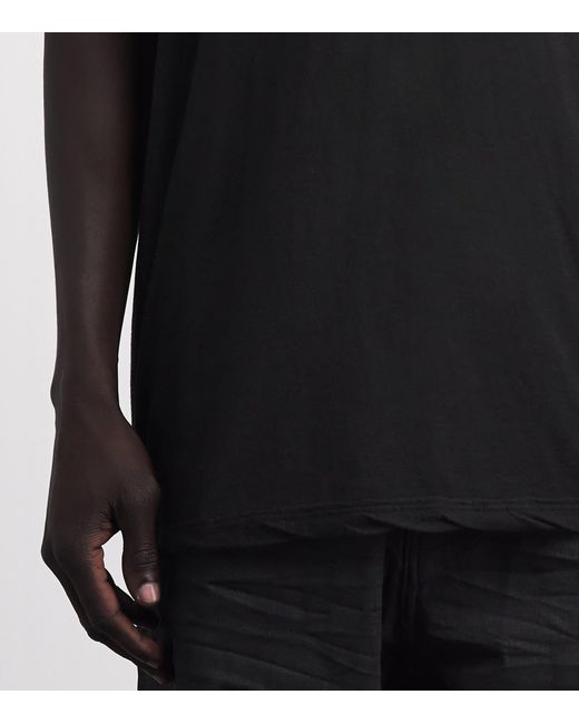 Rick Owens Black Cotton Level T-Shirt for men