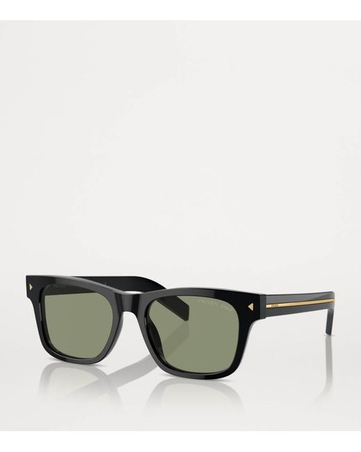 Prada Green Acetate Pr A17S Sunglasses for men