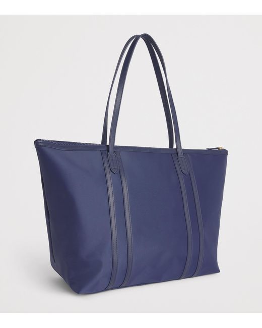 Harrods Blue Nylon Jetsetter Tote Bag