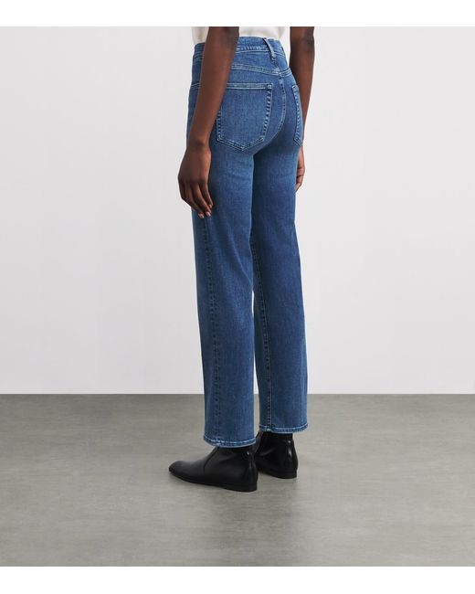 FRAME Blue Le Sleek Straight Jeans