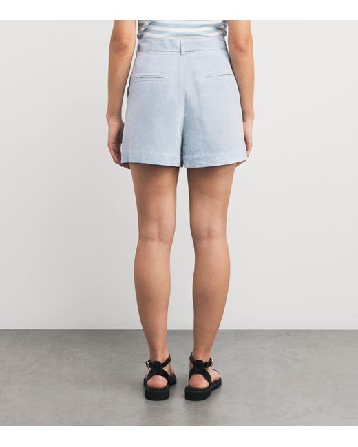 Claudie Pierlot Blue Belted Denim Shorts